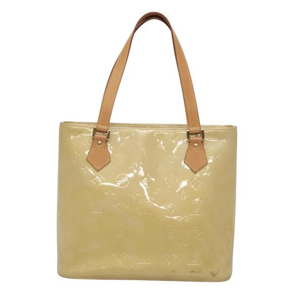 LOUIS VUITTON Monogram Vernis Houston Hand Bag Beige M91004 - Picture 13 of 16